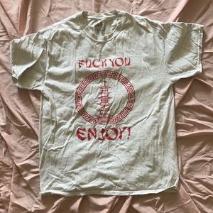 L men’s T-shirt by skate brand hustle skateboards from Oakland ca rare